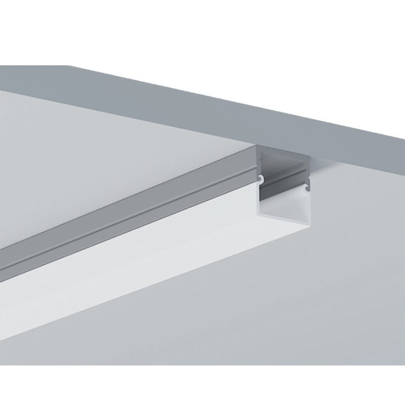 Square Diffuser Black Aluminum LED Strip Channel For 16mm LED Light Strip